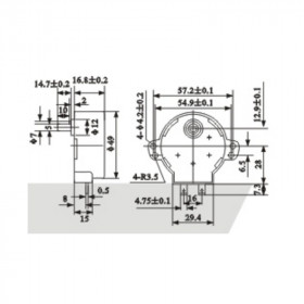 Motor Para Microondas 6RPM 110V - Eixo de Metal (49TYJ-047)