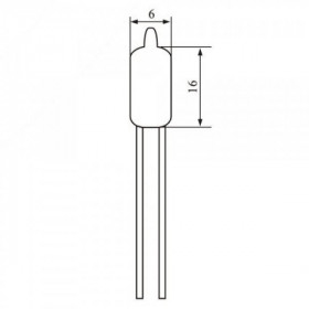 Chave de Mércurio 6x19mm 0,8A Sensor de Inclinação