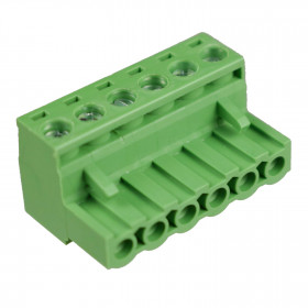 Conector Borne Fêmea Verde 6 Vias KF2EDGK-5.08 Passo 5,08mm