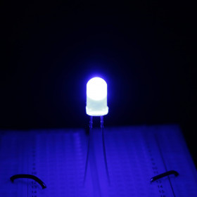 Led Azul 5mm Difuso 2000mCD 460-465nm