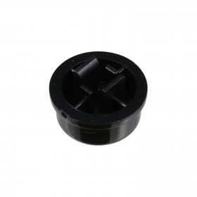Botão Redondo Preto para Chave Tactil 12x12x7,3mm