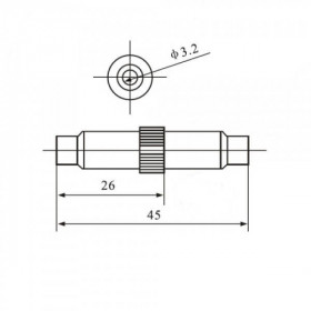 Porta Fusível 20AG 5x20mm Meio de Fio F103C