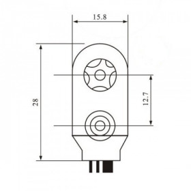 Clip Suporte para Bateria 9V 6F22 Tipo I