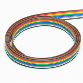 Cabo Flat Colorido 10 Vias Passo 1,27mm 26AWG (metro)