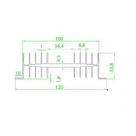 Dissipador de Alumínio RK11 40mm