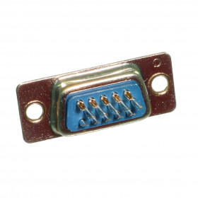 Conector DB15 VGA Macho 180º para Fio