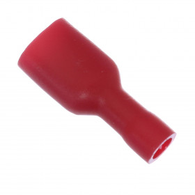 Terminal Faston Fêmea 6,3mm Todo Pré Isolado Vermelho 0,5-1,5mm²