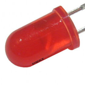 Led Vermelho 5mm Difuso (Everlight 333-2SDRD/S530-A3)