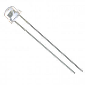 Led Vermelho 5mm Alto Brilho Straw 2000mCD 620-630nm