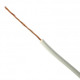 Cabo tipo Cabinho para Eletrônica Branco 0,30mm²