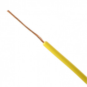 Cabo tipo Cabinho para Eletrônica Amarelo 0,50mm² (metro)