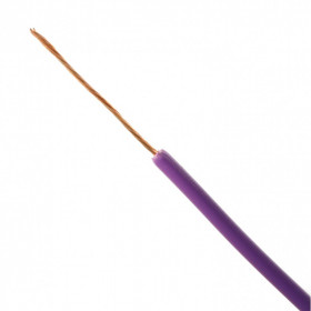 Cabo tipo Cabinho para Eletrônica Roxo 0,50mm² (metro)