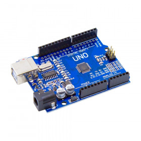 Arduino Uno R3 Compatível com ATMEGA328 CH340 com Cabo USB e Barra de Pinos