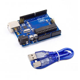 Arduino Uno R3 Compatível com ATMEGA328 ATMEGA16U2 e Cabo USB