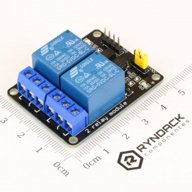 Módulo Relê de 2 Canais com Led e Optoacoplador 5V