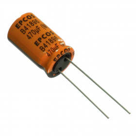 Capacitor Eletrolítico Baixa ESR 470μF 470uF 35V 125ºC 12,5x20mm Epcos B41896C7477M