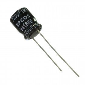 Capacitor Eletrolítico Baixa ESR 220μF 220uF 35V 105ºC 10x12,5mm Epcos B41856C7227M