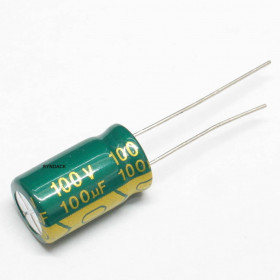 Capacitor Eletrolítico Baixa ESR 100μF 100uF 100V 105ºC 10x16mm