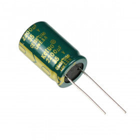 Capacitor Eletrolítico Baixa ESR 2200μF 2200uF 35V 105ºC 16x25mm Ketuo