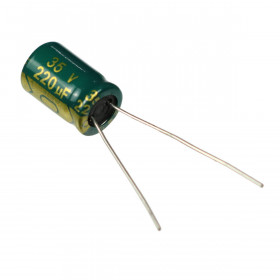 Capacitor Eletrolítico Baixa ESR 220μF 220uF 35V 105ºC 8x12mm Ketuo