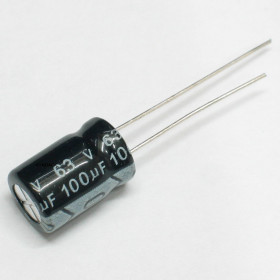 Capacitor Eletrolítico 100μF 100uF 63V 105ºC 8x12mm