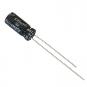 Capacitor Eletrolítico 2,2μF 2,2uF 2u2 50V 105ºC 5x11mm Ketuo