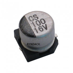 Capacitor Eletrolítico SMD 100μF 16V 105°C 6,3x5,4mm 100uF