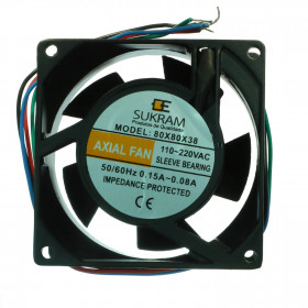 Ventilador Fan AC 127V 220V 80x80x38mm Corpo Metálico