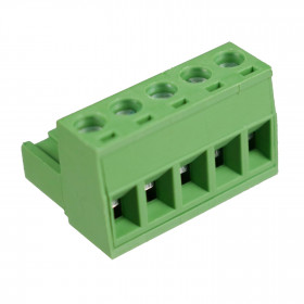 Conector Borne Fêmea Verde 5 Vias KF2EDGK-5.08 Passo 5,08mm