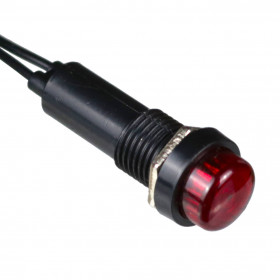 Sinalizador Olho de Boi Vermelho XD8-2 110V com Fio