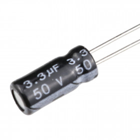 Capacitor Eletrolítico 3,3μF 3,3uF 3u3 50V 105ºC 5x11mm