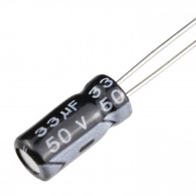 Capacitor Eletrolítico 33μF 33uF 50V 105ºC 5x11mm