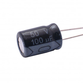 Capacitor Eletrolítico 100μF 100uF 50V 105°C 8x12mm