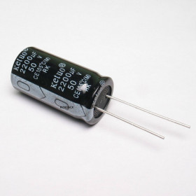 Capacitor Eletrolítico 2200μF 2200uF 50V 105ºC 16x30mm