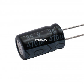 Capacitor Eletrolítico 470μF 470uF 35V 105ºC 10x17mm