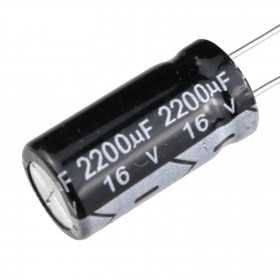 Capacitor Eletrolítico 2200μF 2200uF 16V 105ºC 10x20mm