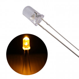 Led Amarelo 5mm Cristal Alto Brilho 2000mCD