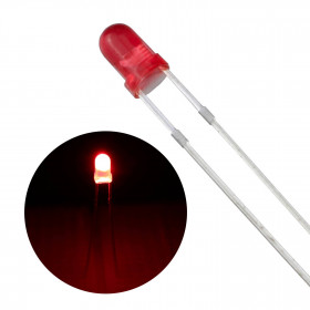 Led Vermelho 3mm Difuso