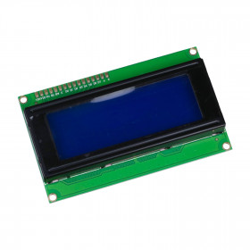 Display LCD 20x4 5V HD44780 com Backlight Azul e Letras Brancas