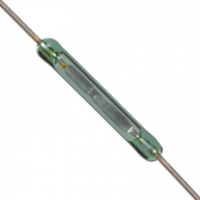 Reed Switch Ampola NA 2*14mm Sensor Magnético Ampola Verde
