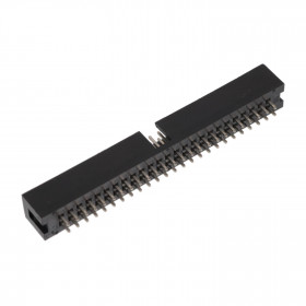 Conector Caixa Header 50 Vias Macho 2,54mm 180º para Placa