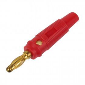 Pino Banana Dourado com Mola tipo Balão Vermelho 4mm Parafusável