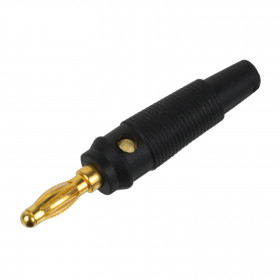 Pino Banana Dourado com Mola tipo Balão Preto 4mm Parafusável