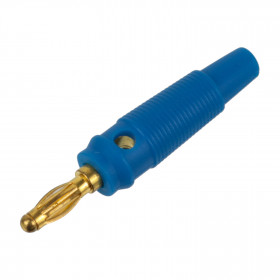 Pino Banana Dourado com Mola tipo Balão Azul 4mm Parafusável