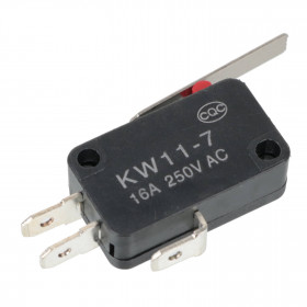 Chave Micro Switch 250V 16A com Alavanca de 27mm KW11-7 (Fim de Curso)