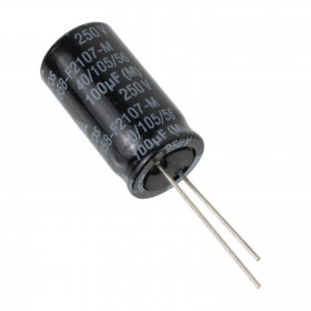 Capacitor Eletrolítico 100μF 100uF 250V 105ºC 16x31,5mm Epcos B43858F2107M