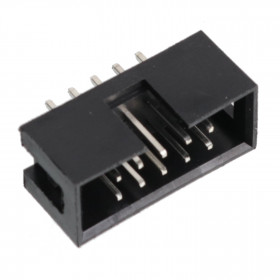 Conector Caixa Header 10 Vias Macho 2,54mm 180º para Placa