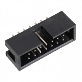 Conector Caixa Header 14 Vias Macho 2,54mm 180º para Placa