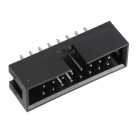 Conector Caixa Header 16 Vias Macho 2,54mm 180º para Placa