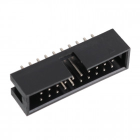 Conector Caixa Header 20 Vias Macho 2,54mm 180º para Placa